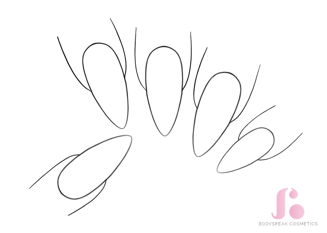 BSC Nail Art Sketchbook | Pointy Almond