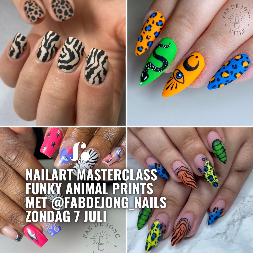 Funky Animal Prints Nailart Masterclass met @fabdejong_nails | zondag 7 juli - Bodyspeak Cosmetics