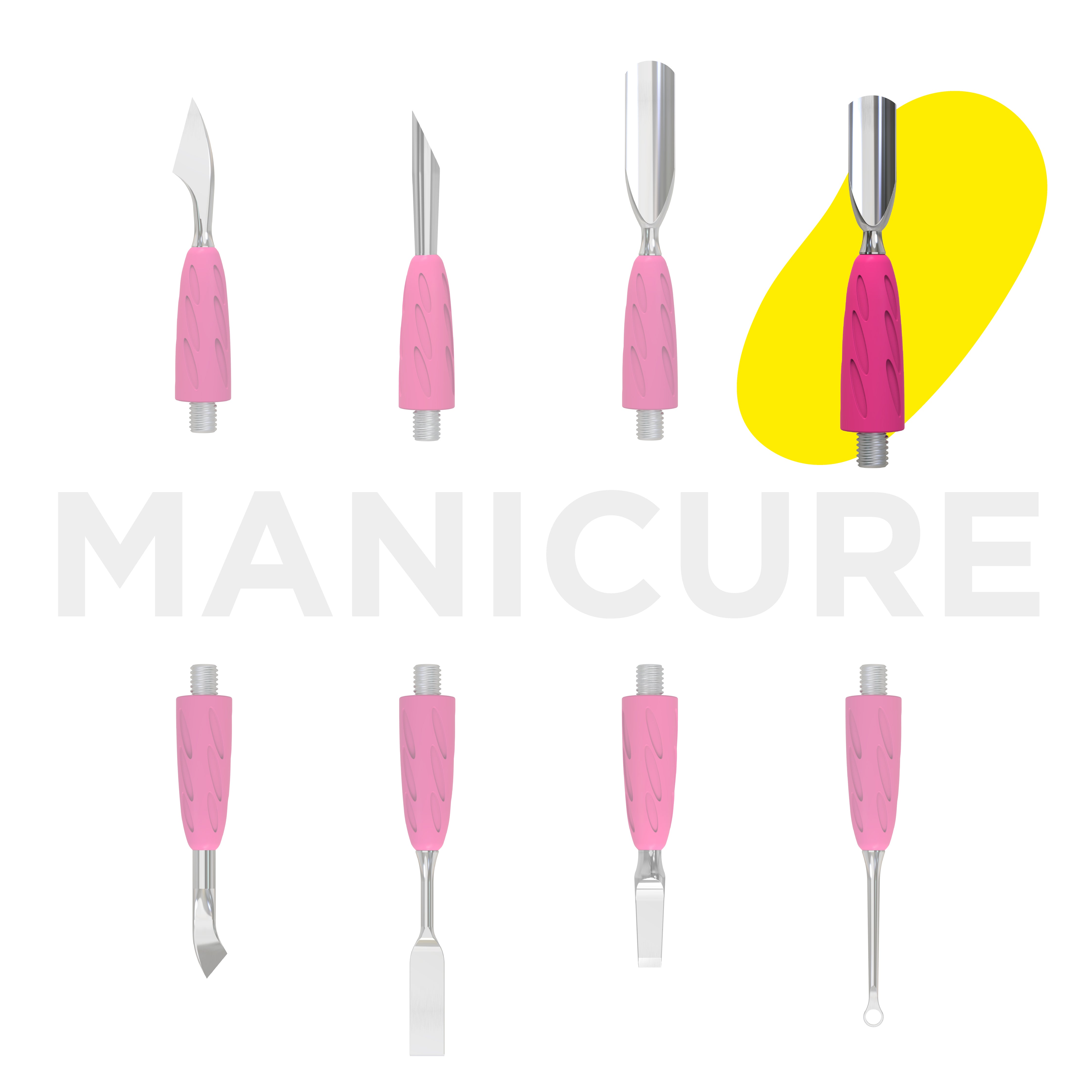 Rounded Narrow Pusher WPPQ-16 | Staleks UNIQ Combo