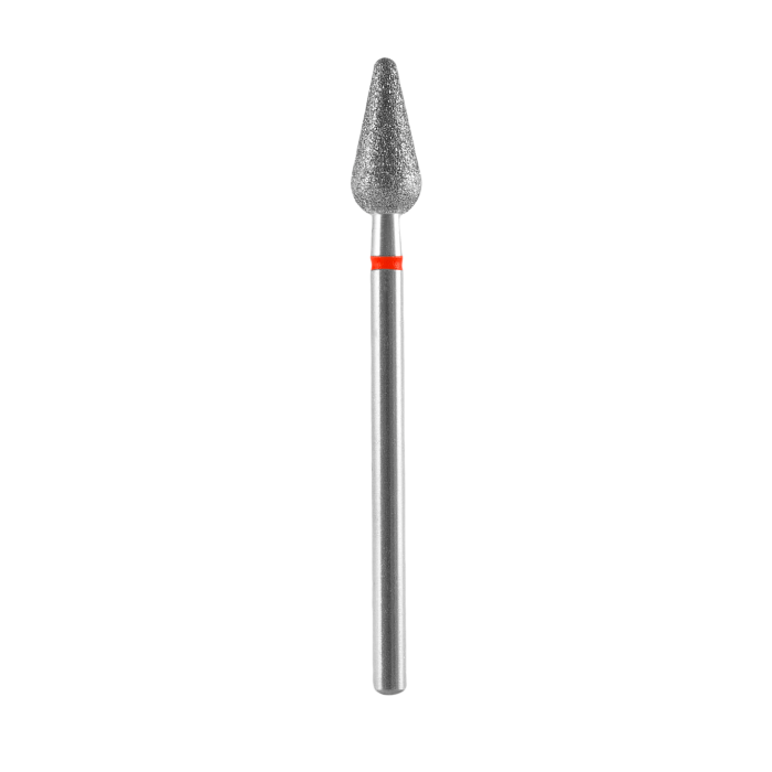 Staleks Pear Diamond Drill Bit Red 5 mm/ 12 mm