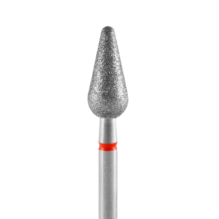Staleks Pear Diamond Drill Bit Red 5 mm/ 12 mm
