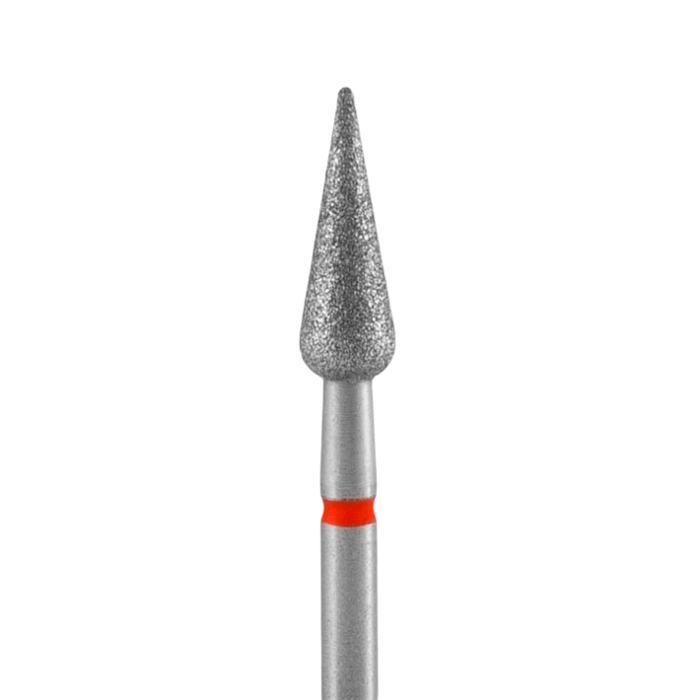 Staleks Pointy Pear Diamond Drill Bit Red 5 mm/ 12 mm