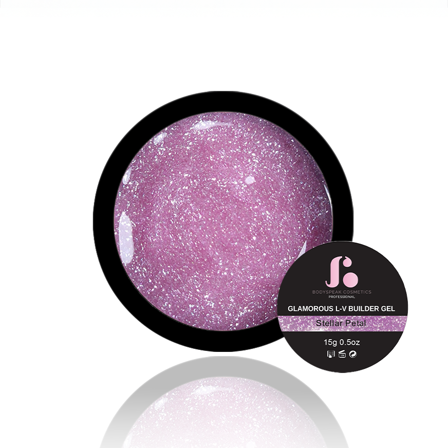 Stellar Petal | Glamorous L-V Builder Gel