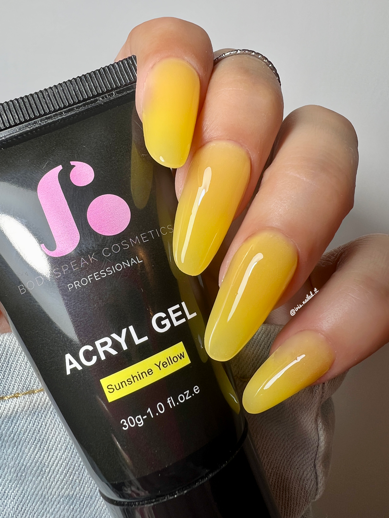 Sunshine Yellow | BSC Acryl Gel in tube 30 gram.