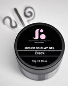 3D Clay Gel - No wipe | Black 10ml