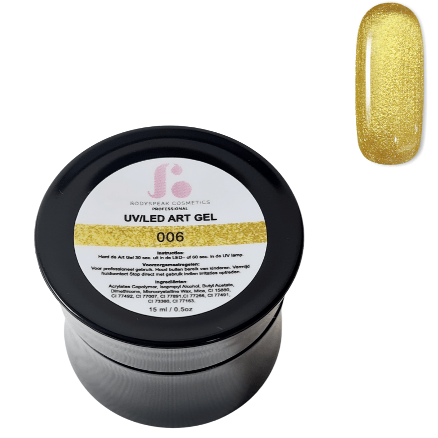 BSC Art Gel | Glamour Gold 006 - Bodyspeak Cosmetics