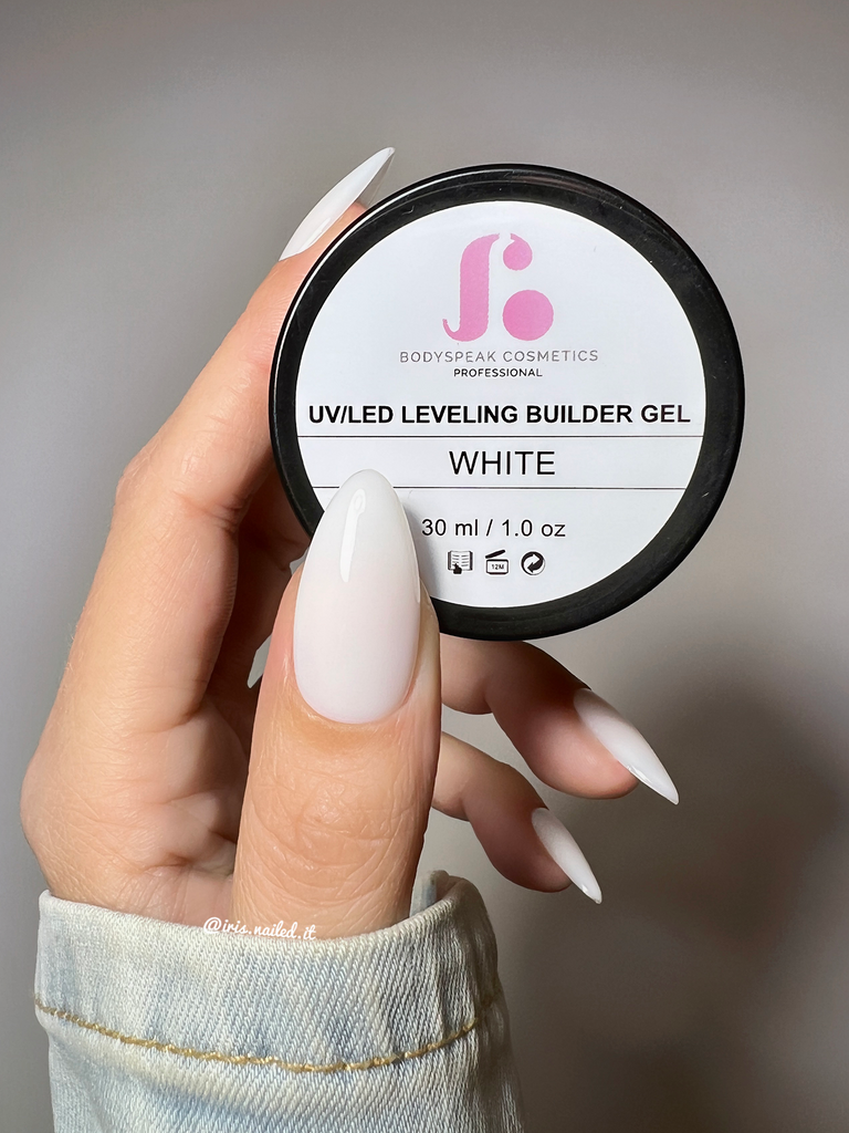 BSC Leveling Builder Gel | White 30 ml - Bodyspeak Cosmetics