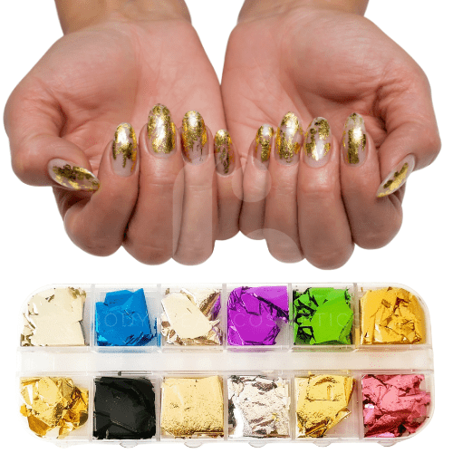 BSC Nail Art Folie Flakes | 9 kleuren / 9 colours - Bodyspeak Cosmetics
