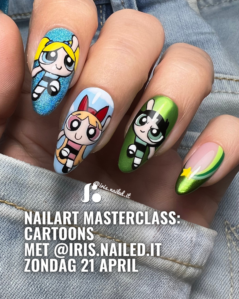 Cartoons Nailart Masterclass met @iris.nailed.it | zondag 21 april - Bodyspeak Cosmetics