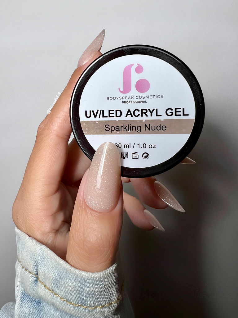 Sparkle Nude | BSC Acryl Gel (in pot) - Bodyspeak Cosmetics