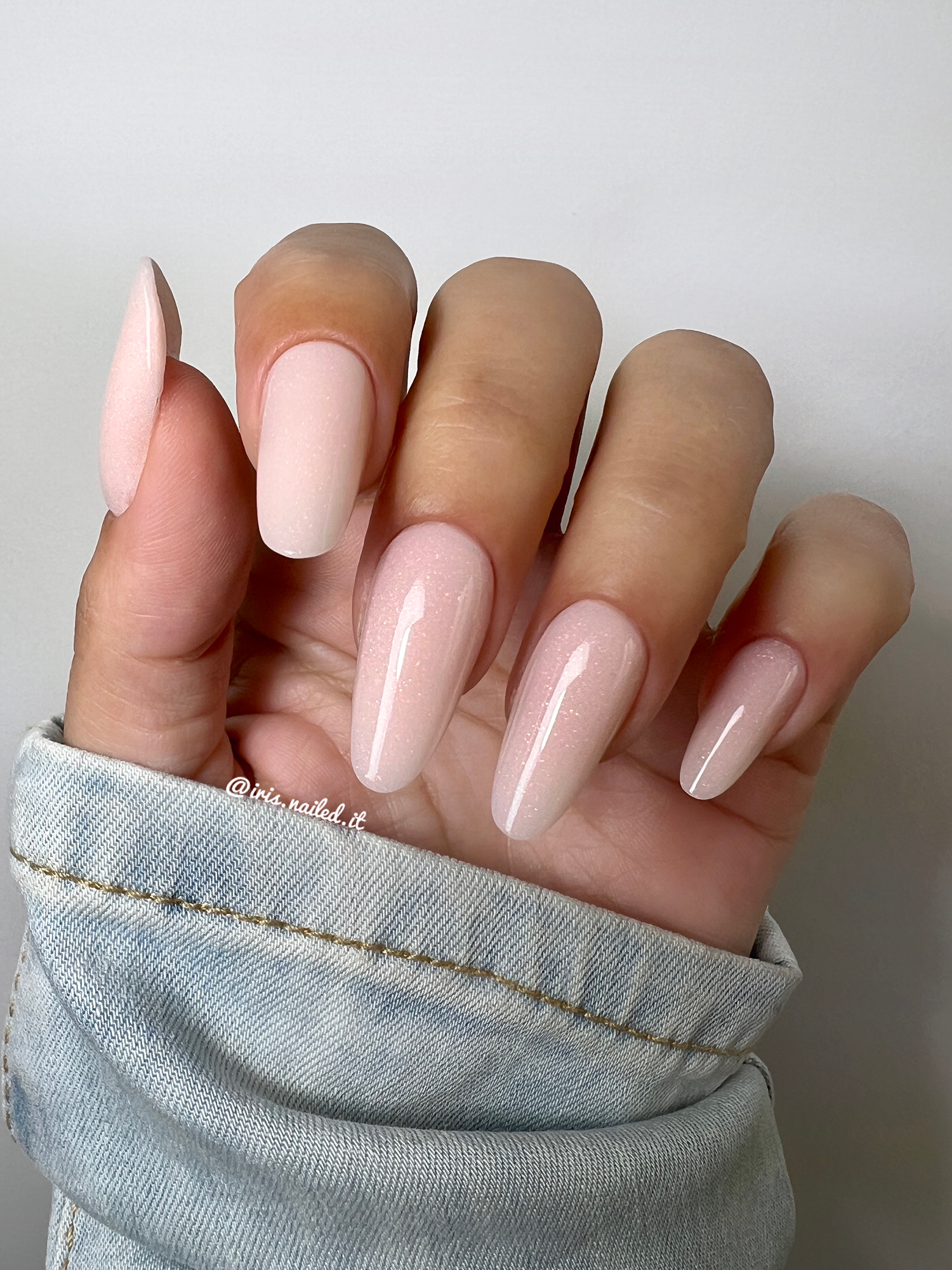 Sparkle Peach | BSC Acryl Gel in pot 30 gram.