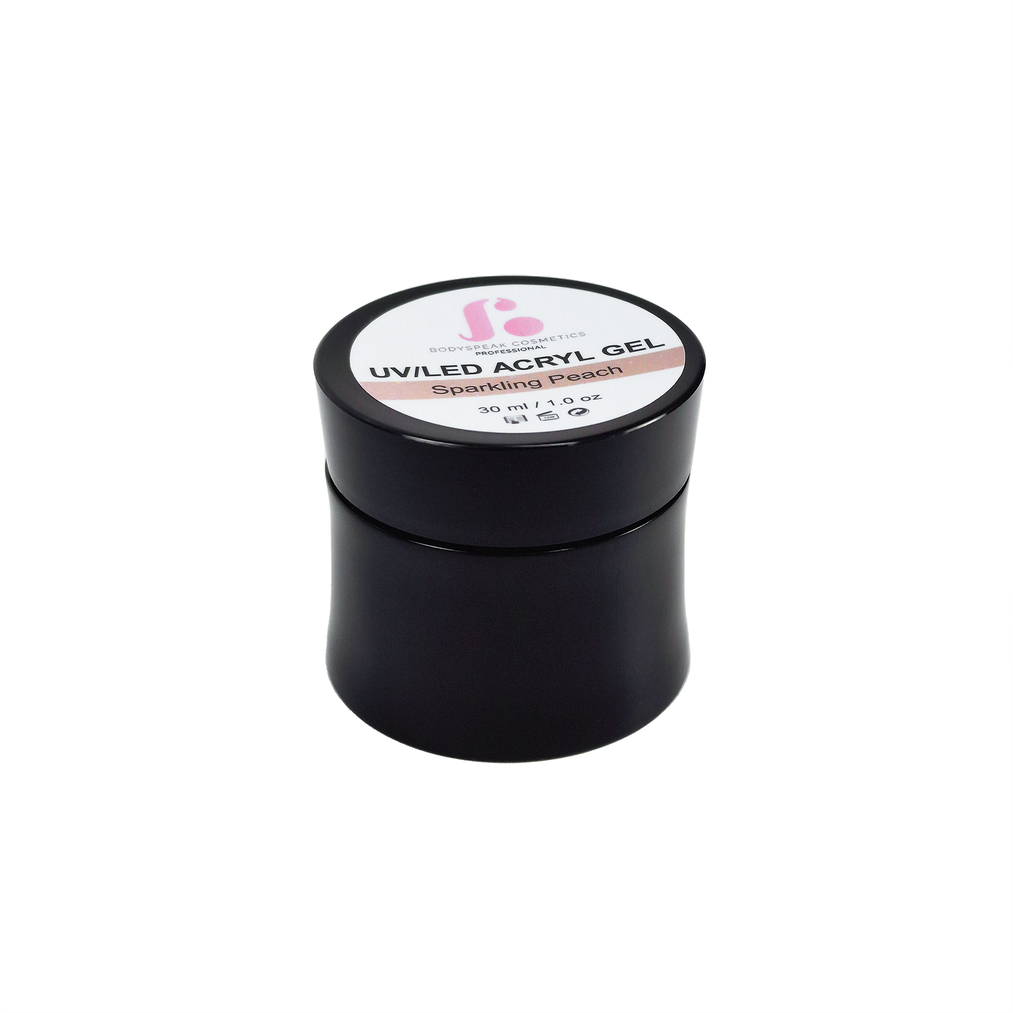 Sparkle Peach | BSC Acryl Gel in pot 30 gram.