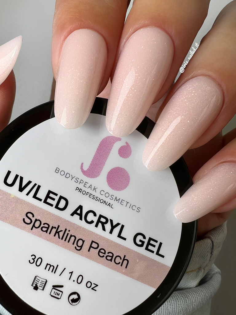 Sparkle Peach | BSC Acryl Gel (in pot) - Bodyspeak Cosmetics