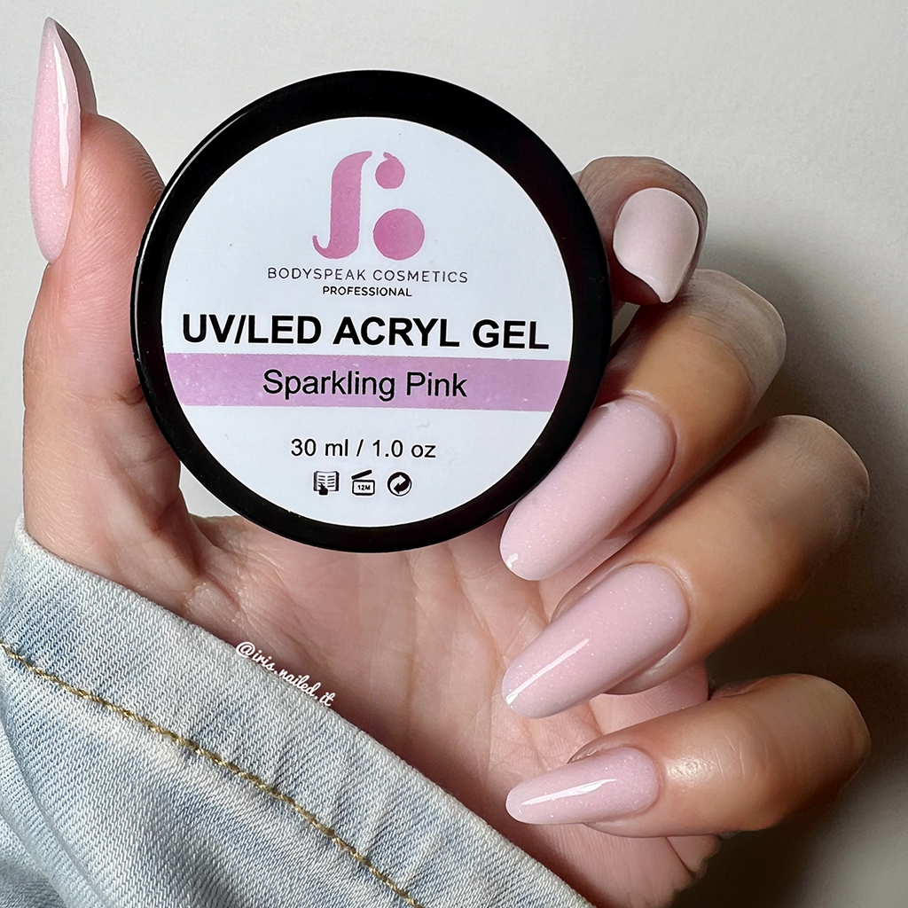 Sparkle Pink | BSC Acryl Gel in pot 30 gram.