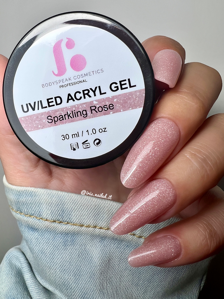 Sparkle Rose | BSC Acryl Gel (in pot) - Bodyspeak Cosmetics