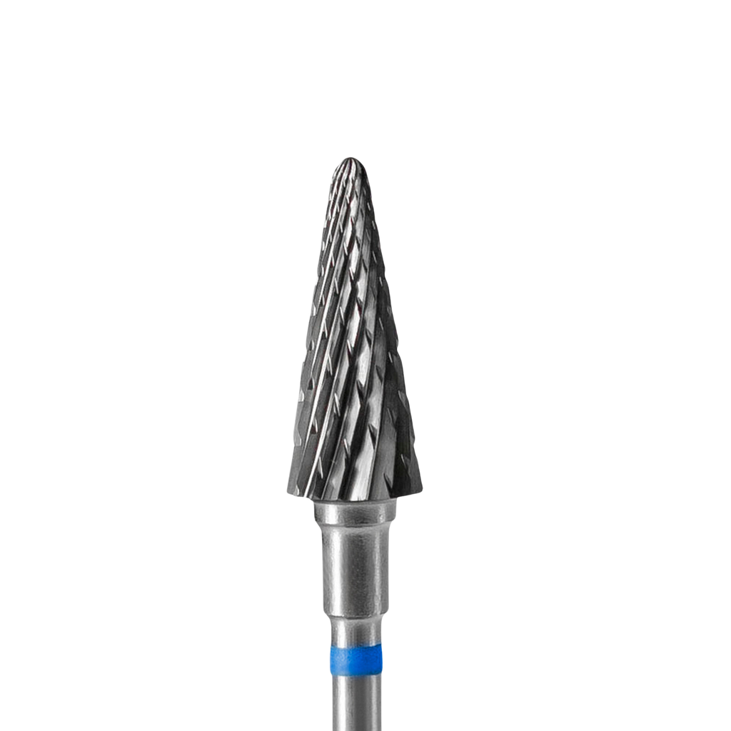 Staleks Carbide Cone Drill Bit Blue (6 mm / 14 mm) - Bodyspeak Cosmetics