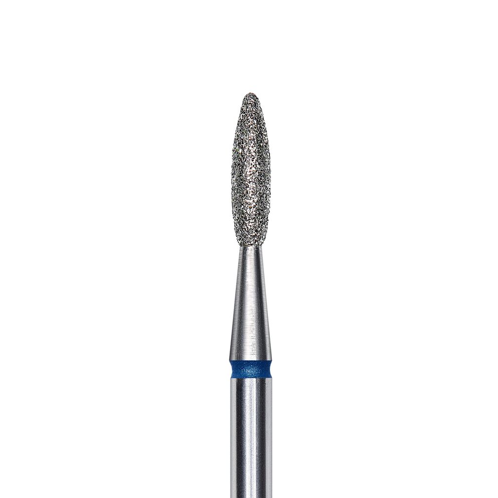 Staleks Diamond Flame Drill Bit Blue (2.1 mm/8 mm) - Bodyspeak Cosmetics