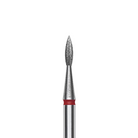 Staleks Diamond Pointed Flame Drill Bit Red (1.8 mm/8 mm)