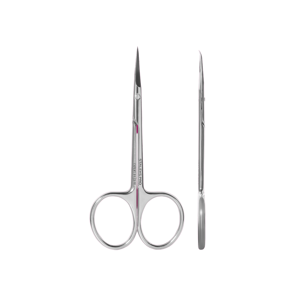 Staleks Professional Cuticle Hooked Scissors EXPERT 51.3 (Right handed)