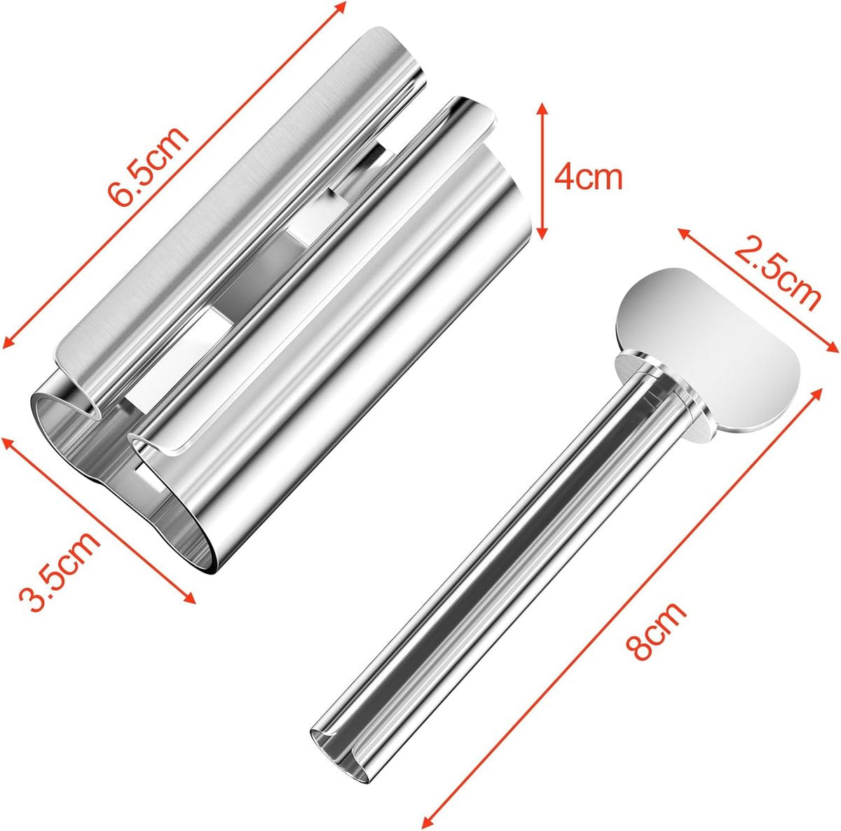 Tube Knijper Zilver